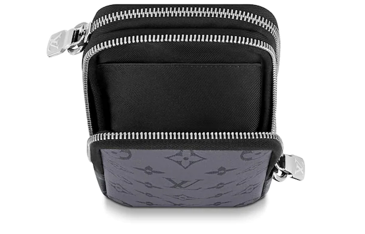 Холщовая сумка через плечо мужская серая LOUIS VUITTON — фото 4