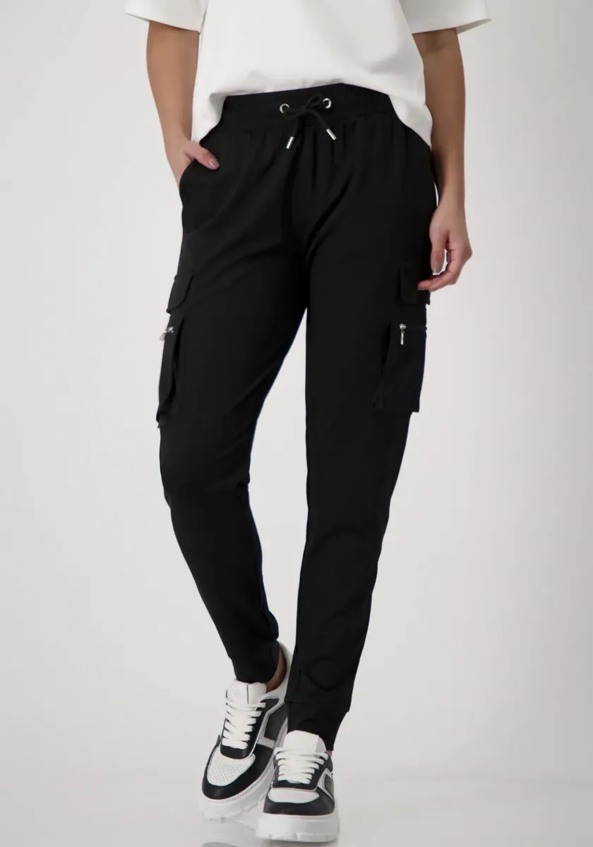 

Брюки Monari Jogger с накладными карманами, черный