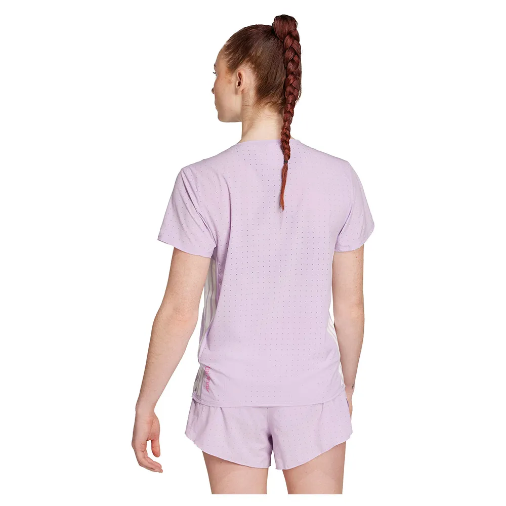 Футболка с коротким рукавом спортивная adidas Adizero, фиолетовый — фото 2