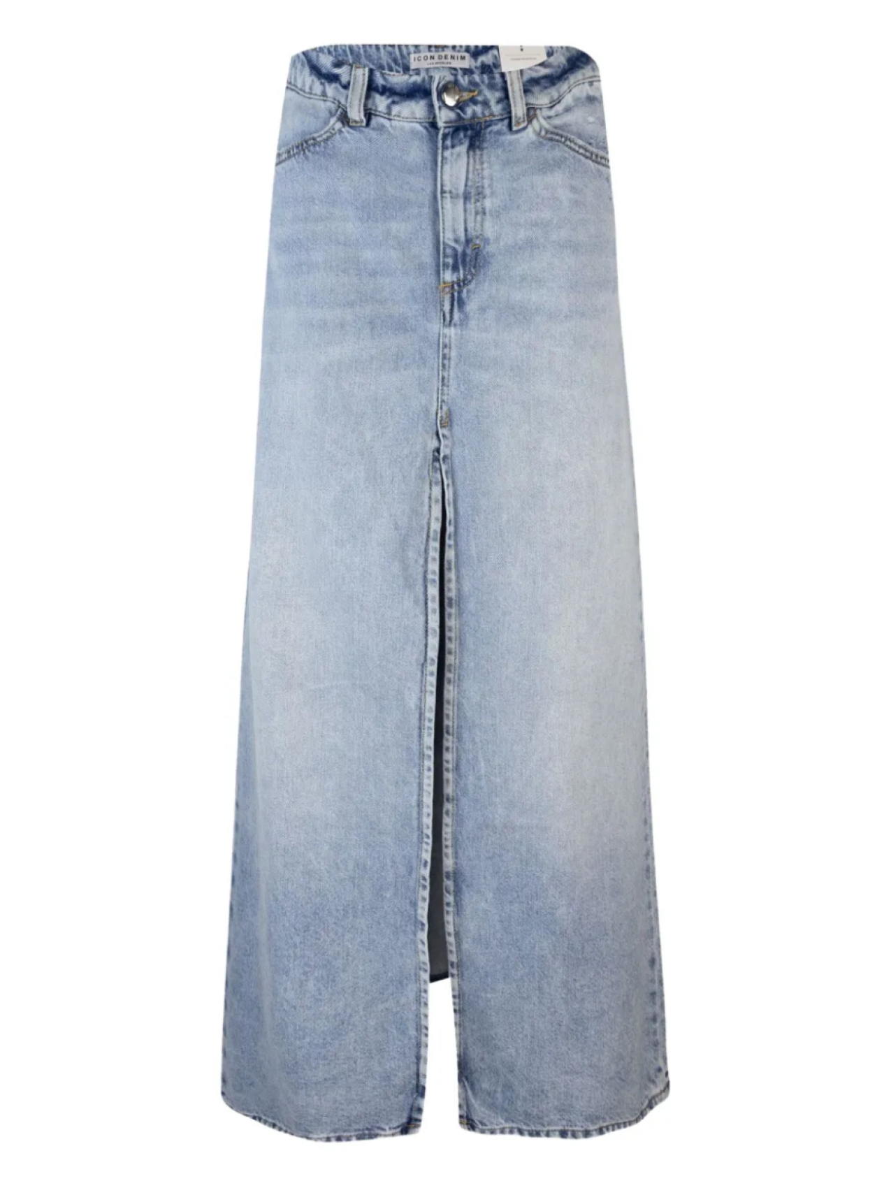 

Юбка джинсовая ICON DENIM с разрезом спереди, синий
