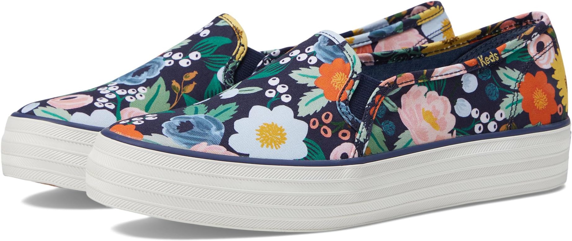 

Кроссовки Keds X Rifle Paper Triple Decker Vintage Blossom Keds, темно-синий