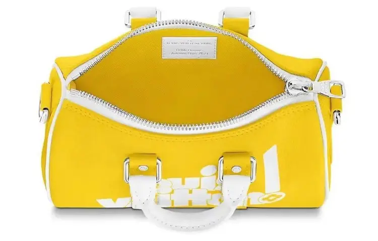 LOUIS VUITTON Кожаная дорожная сумка Keepall Xs Monogram Yellow — фото 4