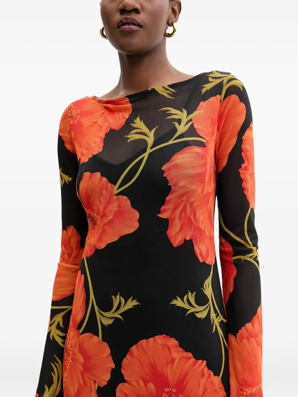 

Платье макси с длинными рукавами Never Fully Dressed, черный