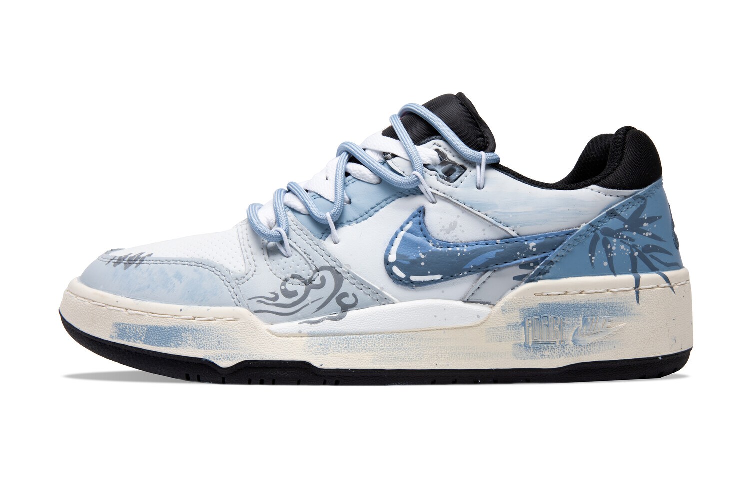 

Мужские кроссовки для скейтбординга Full Force Low-Top, синий/белый Nike