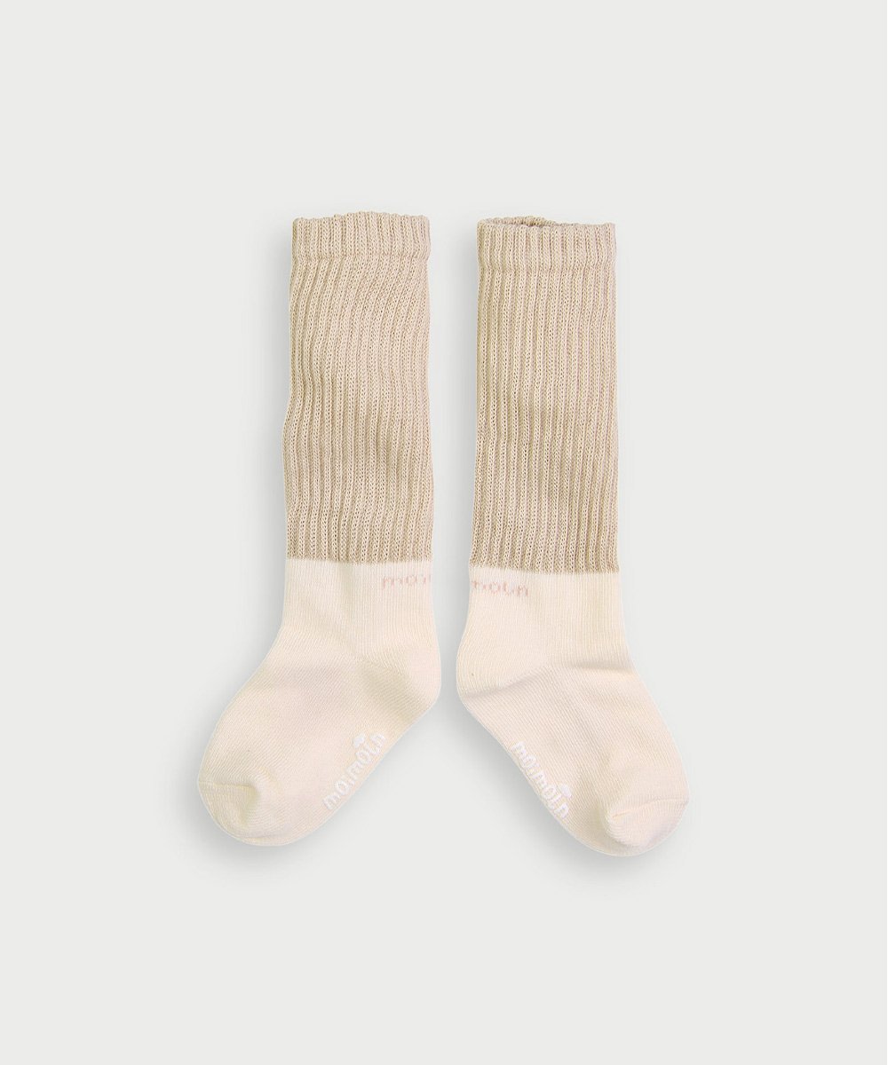 Свободные теплые длинные носки Moimoln, beige