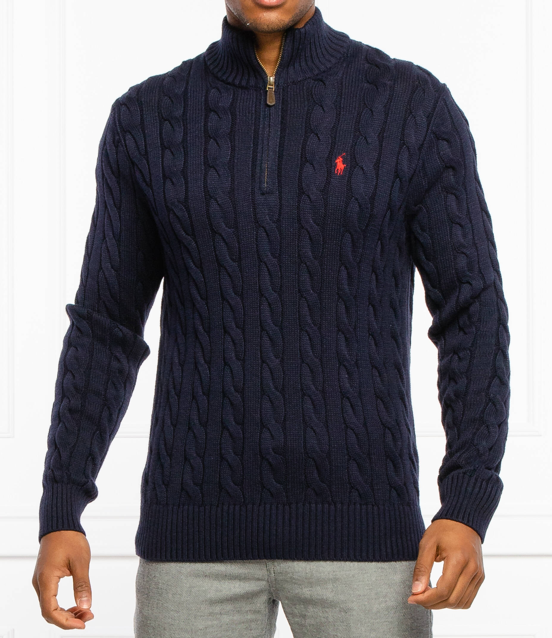 

Свитер POLO RALPH LAUREN regular fit, темно-синий