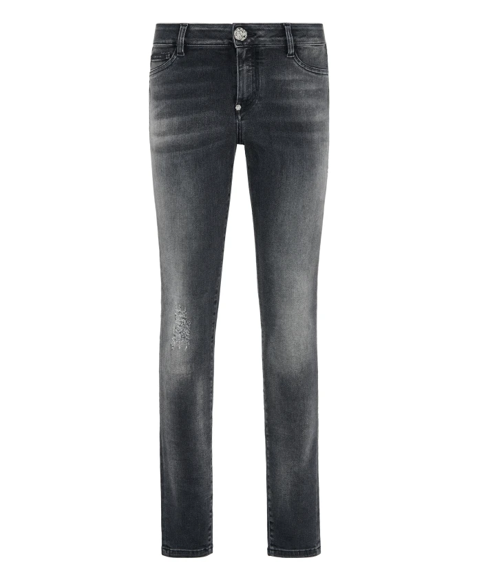 

Джинсовые леггинсы Philipp Plein, серый