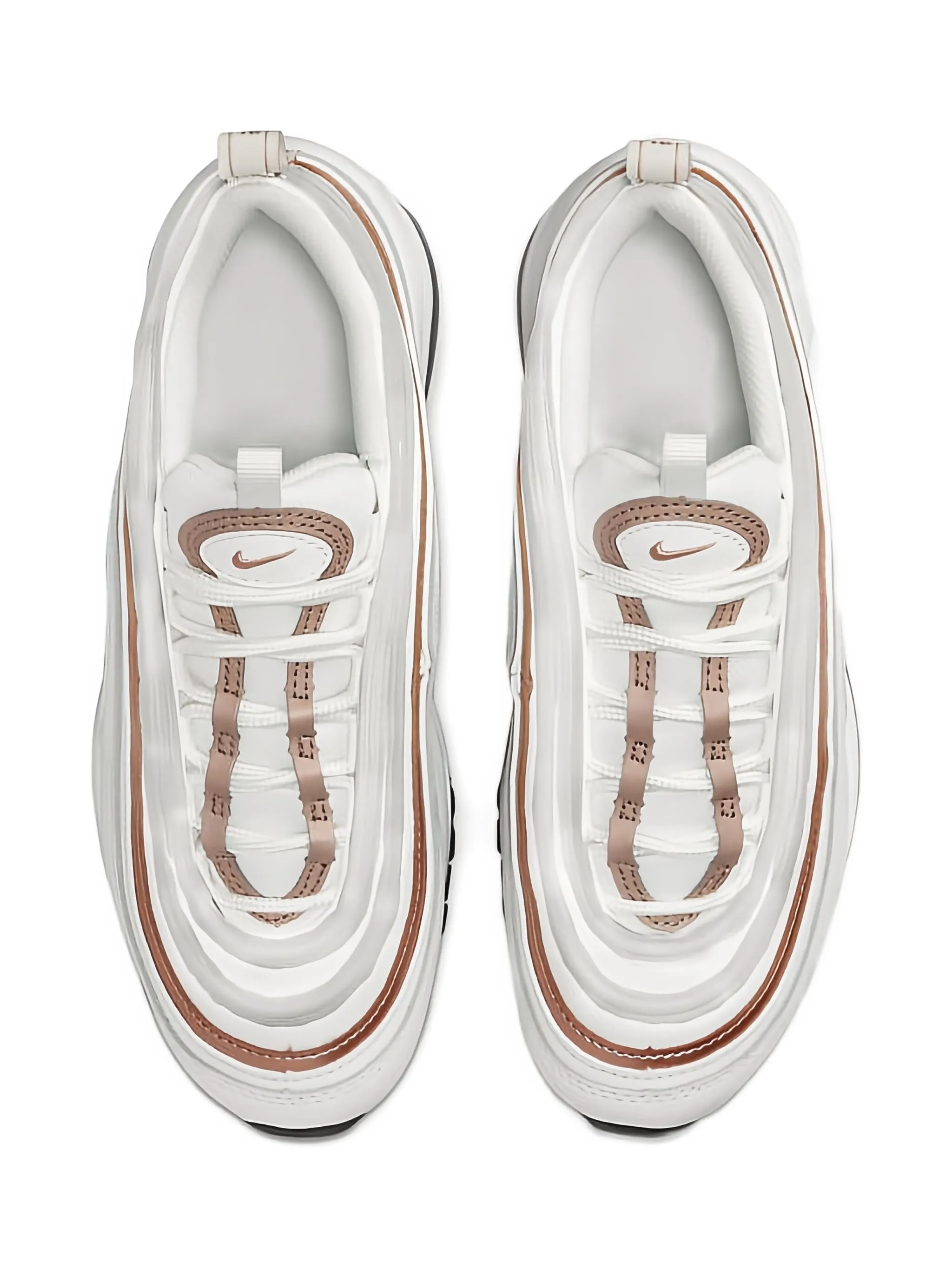 Кроссовки Air Max 97 Metallic Bronze Nike Kids, белый — фото 2