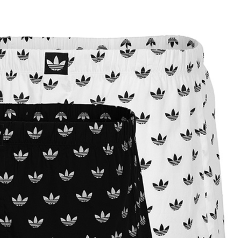 Боксеры мужские 2 шт Adidas Originals, синий+белый 2 Pack — фото 4