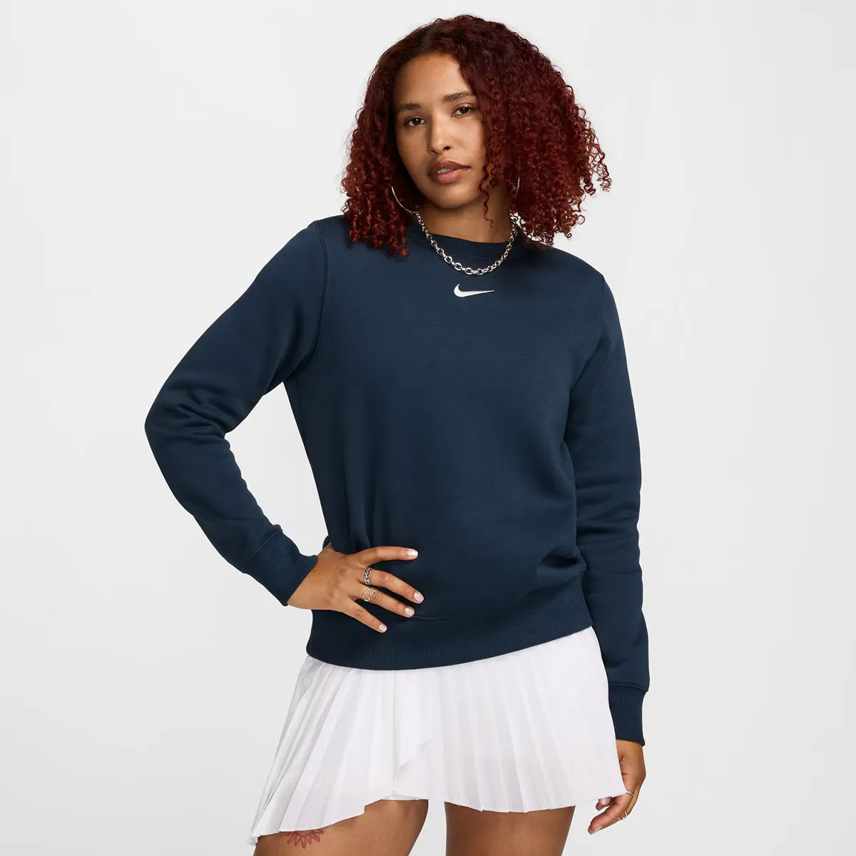 

Женская спортивная одежда Phoenix Fleece Свитшот Nike, синий