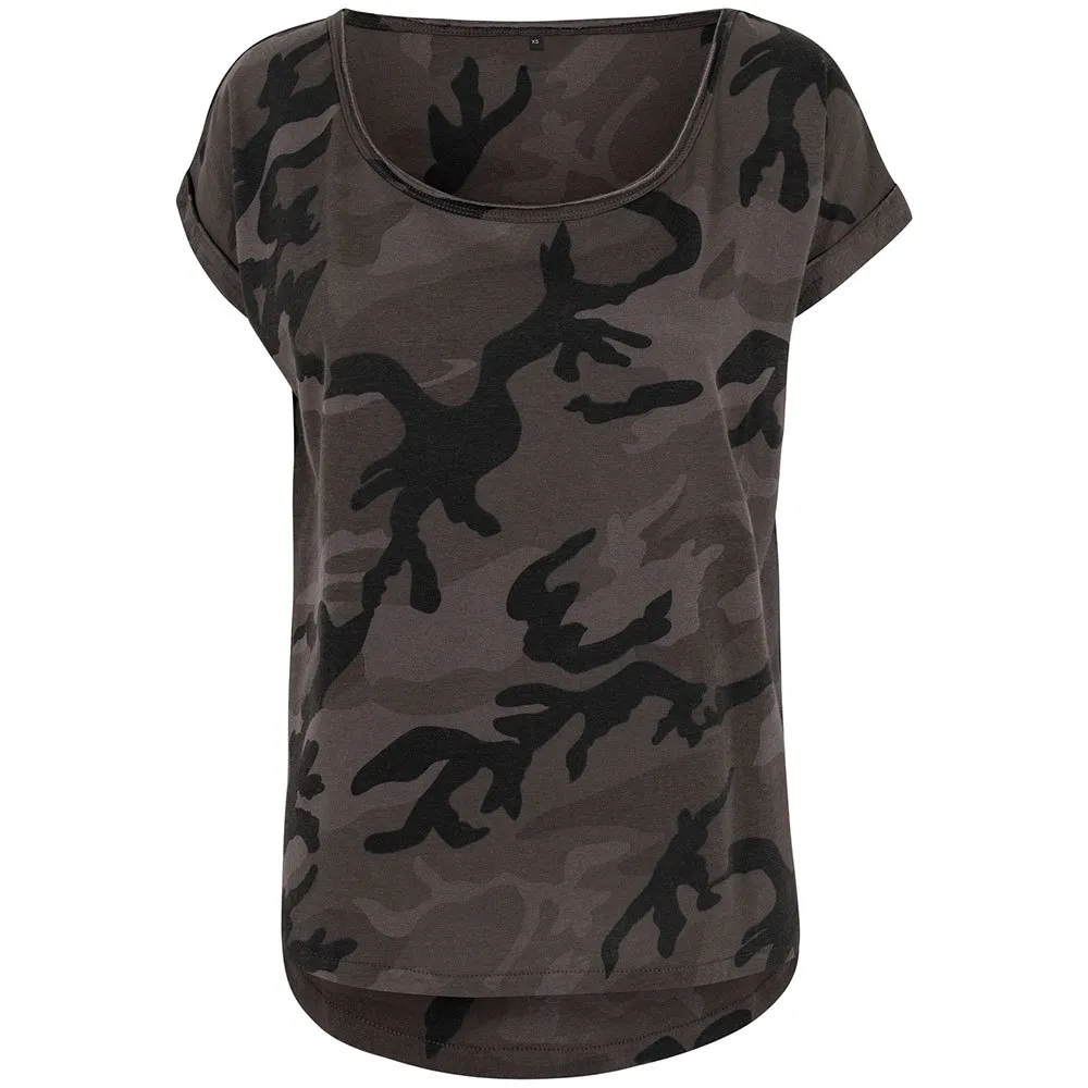

Футболка с коротким рукавом Build Your Brand Camo, серый