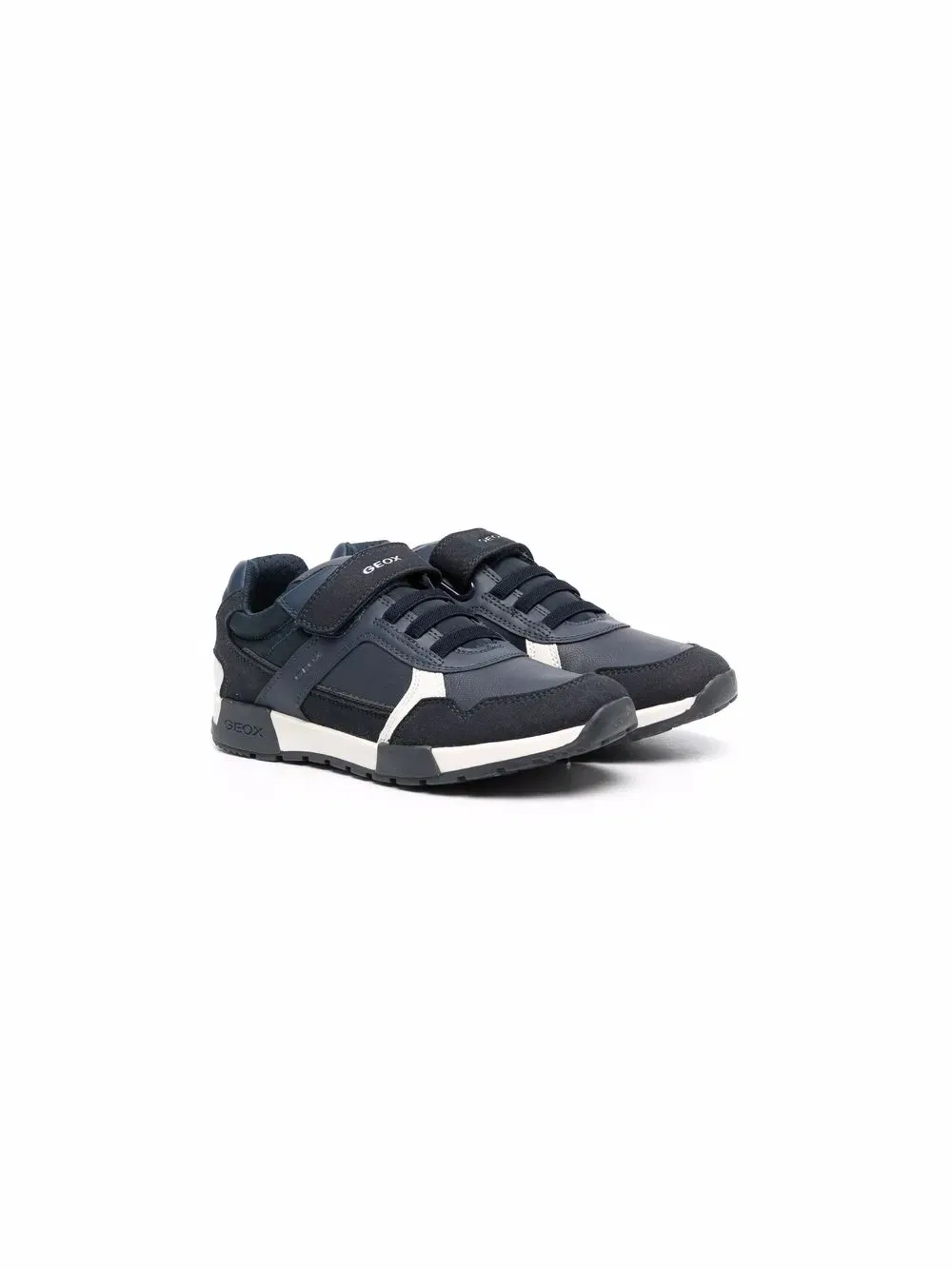 Низкие кожаные кроссовки Alfier Geox Kids, синий