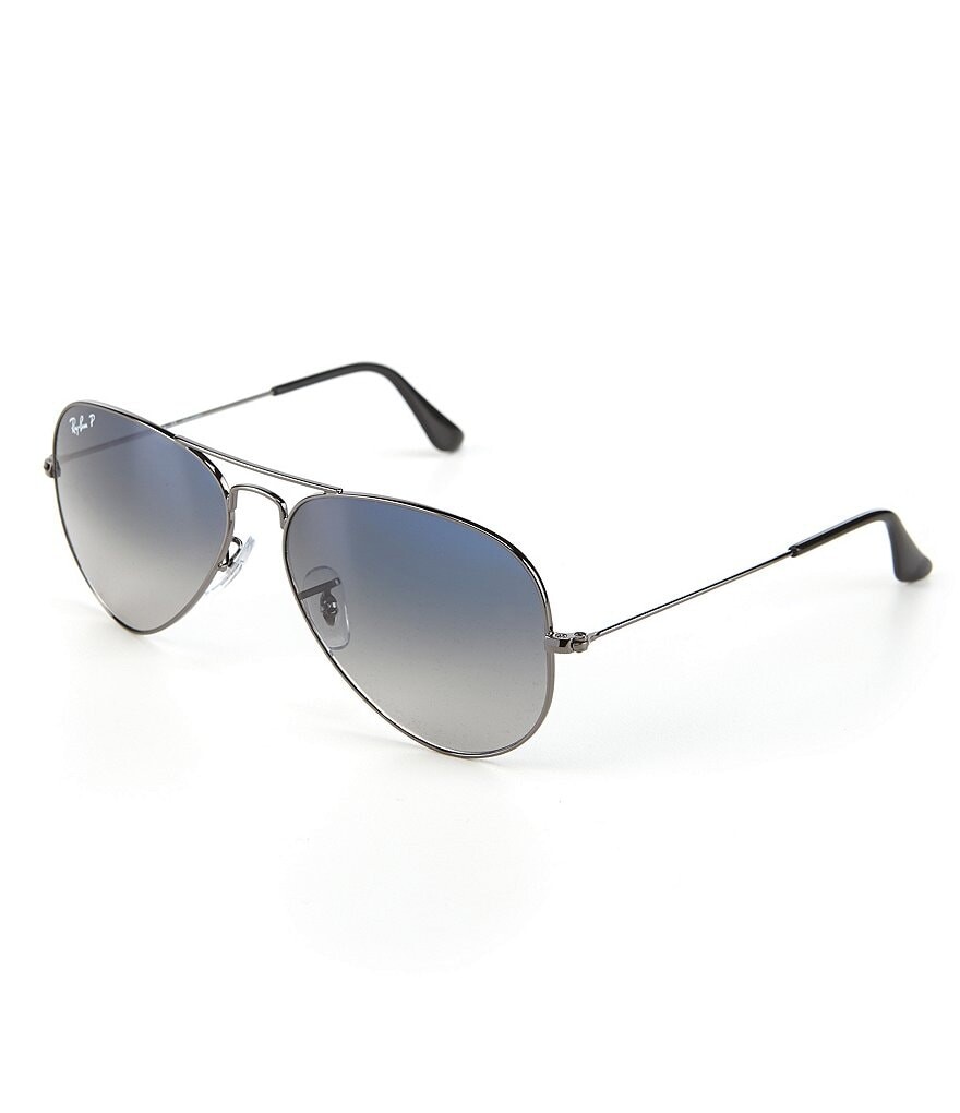 

Поляризационные металлические солнцезащитные очки-авиаторы Ray-Ban с защитой от ультрафиолета, серый