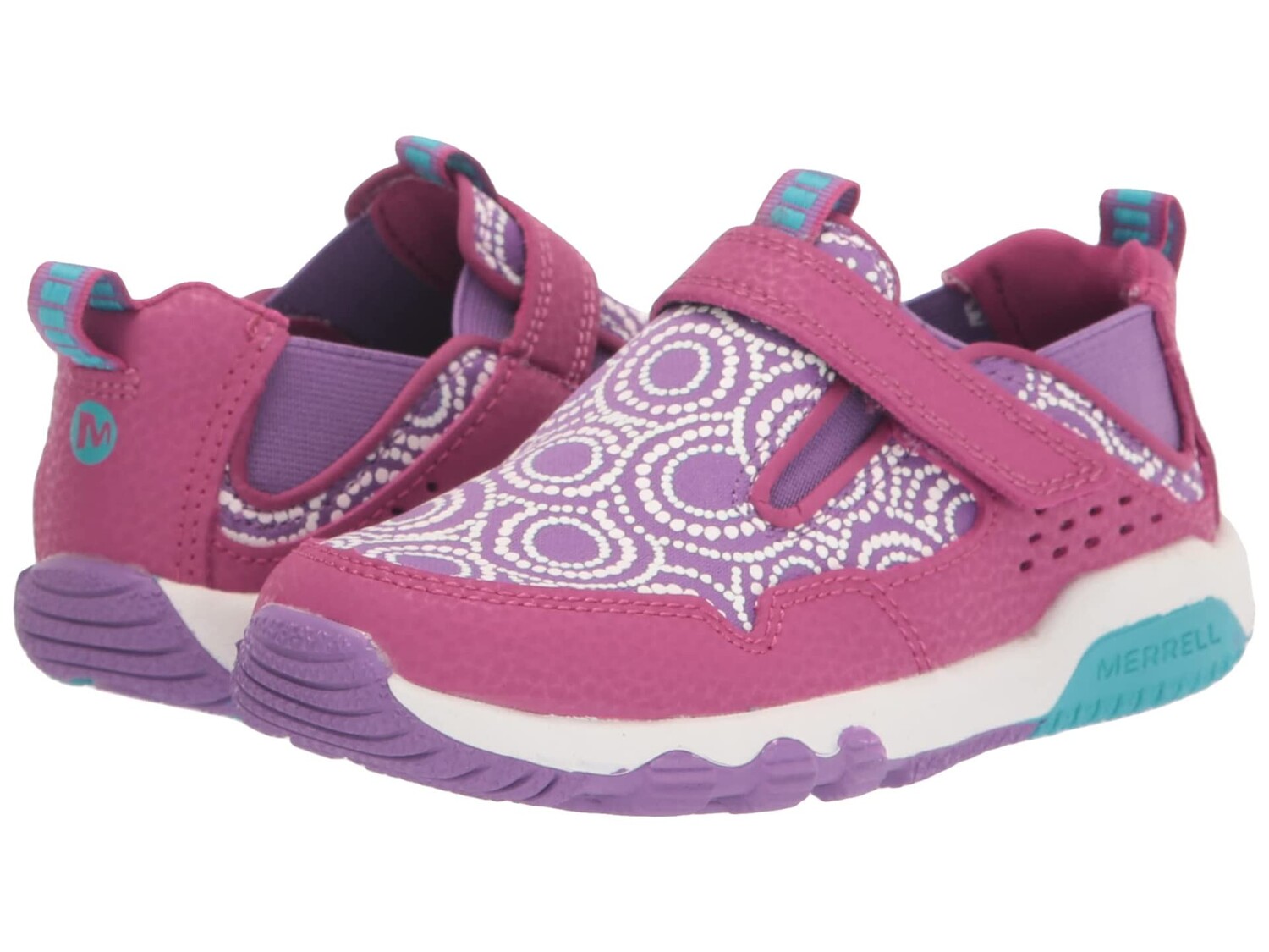 

Кроссовки Merrell Kids Free Roam Chroma Moc (Little Kid/Big Kid), фуксия