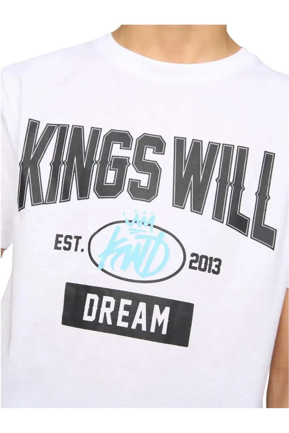 Футболка хлопковая с принтом Kings Will Dream, белый — фото 4