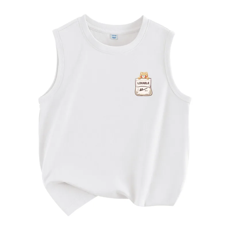 Детский топ и камисоль с круглым вырезом WARRIOR, White /H Poke K