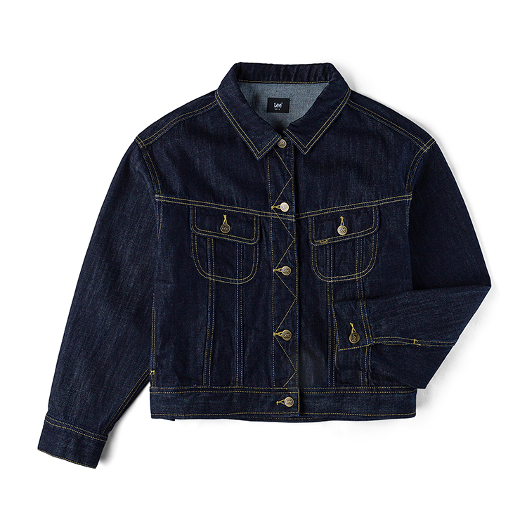 

Lee Женская джинсовая куртка потертая, Washed