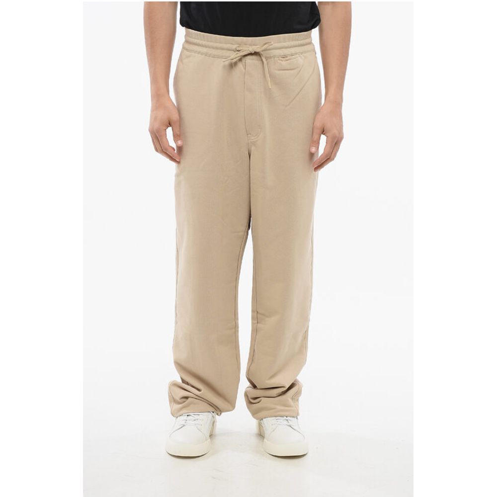 

Спортивные брюки из хлопковой смеси с манжетами на завязках Y-3, Beige