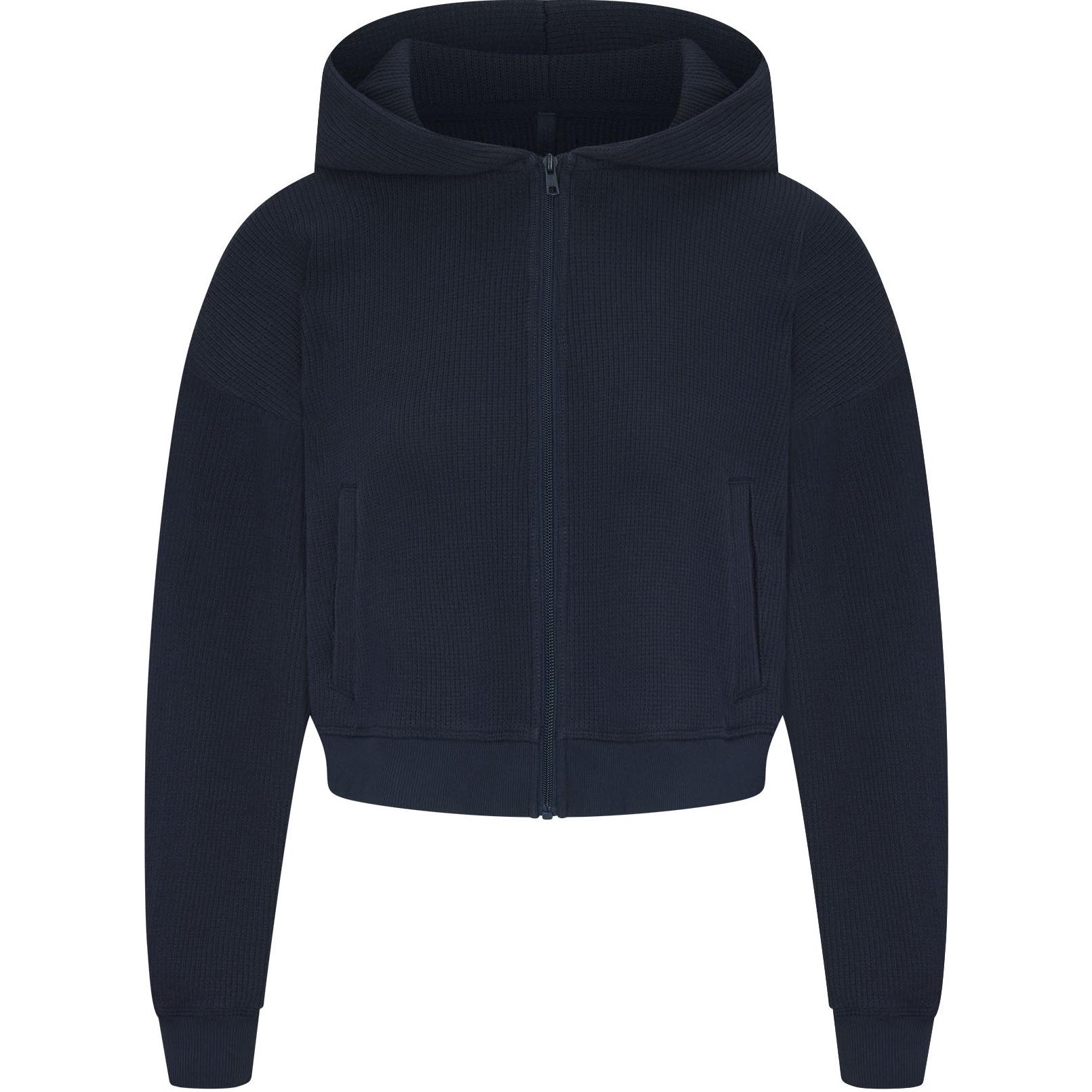 

Skims Толстовка с капюшоном укороченная на молнии HEAVY WAFFLE женская NAVY/Marine Blue, Синий, Skims Толстовка с капюшоном укороченная на молнии HEAVY WAFFLE женская NAVY/Marine Blue