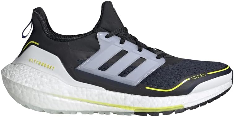 Мужские кроссовки Adidas Ultraboost-21, белый/желтый — фото 2