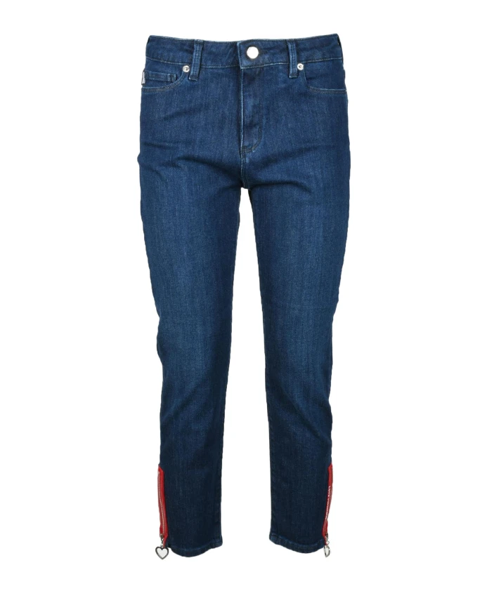 

Стильные джинсы из хлопка и эластана. Love Moschino, синий