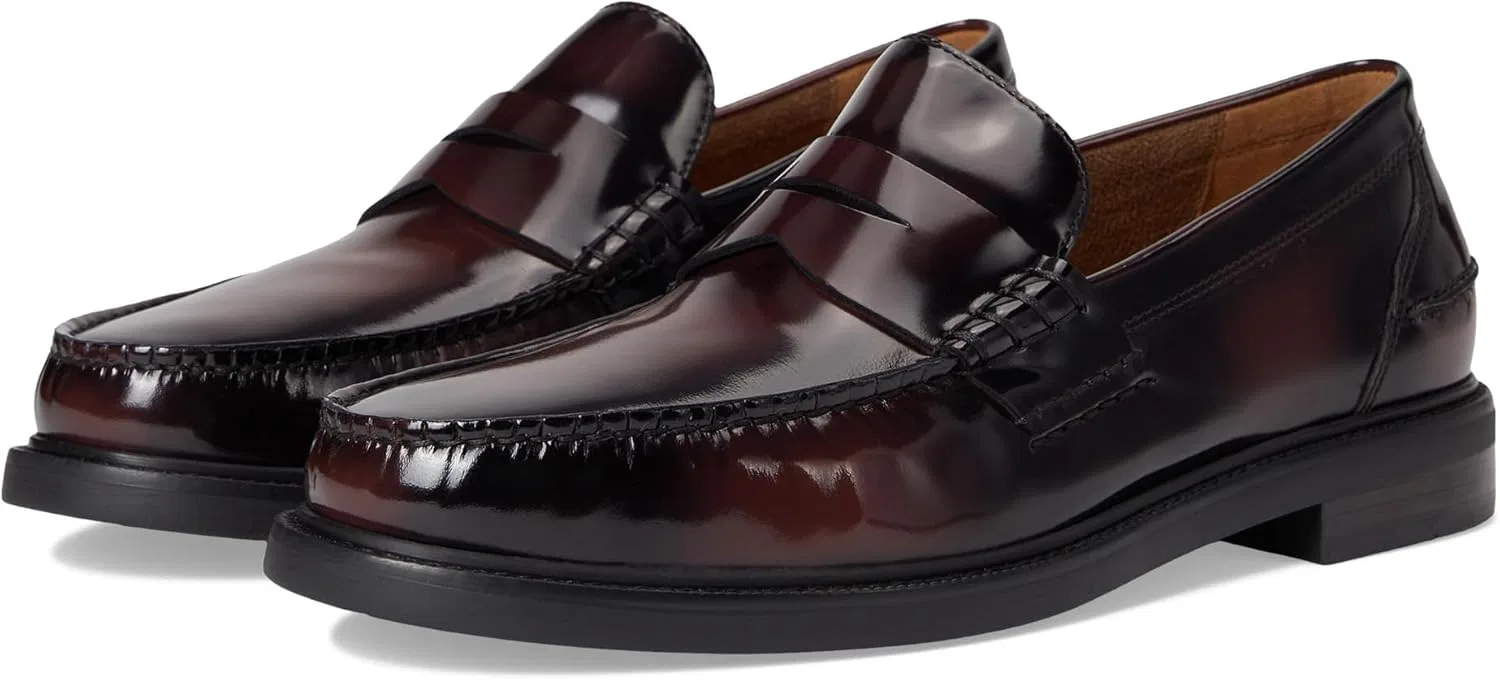 Лоферы Cole Haan, Burgundy Box Brush Off/Black