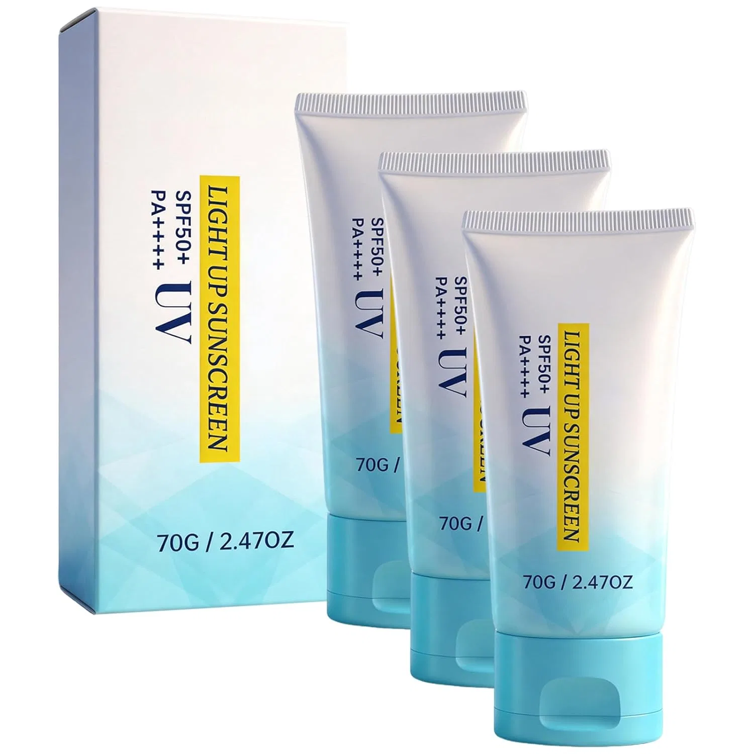 Солнцезащитный крем для лица Light Up UV SPF 50+ PA++++, 70 г Generisch, 3