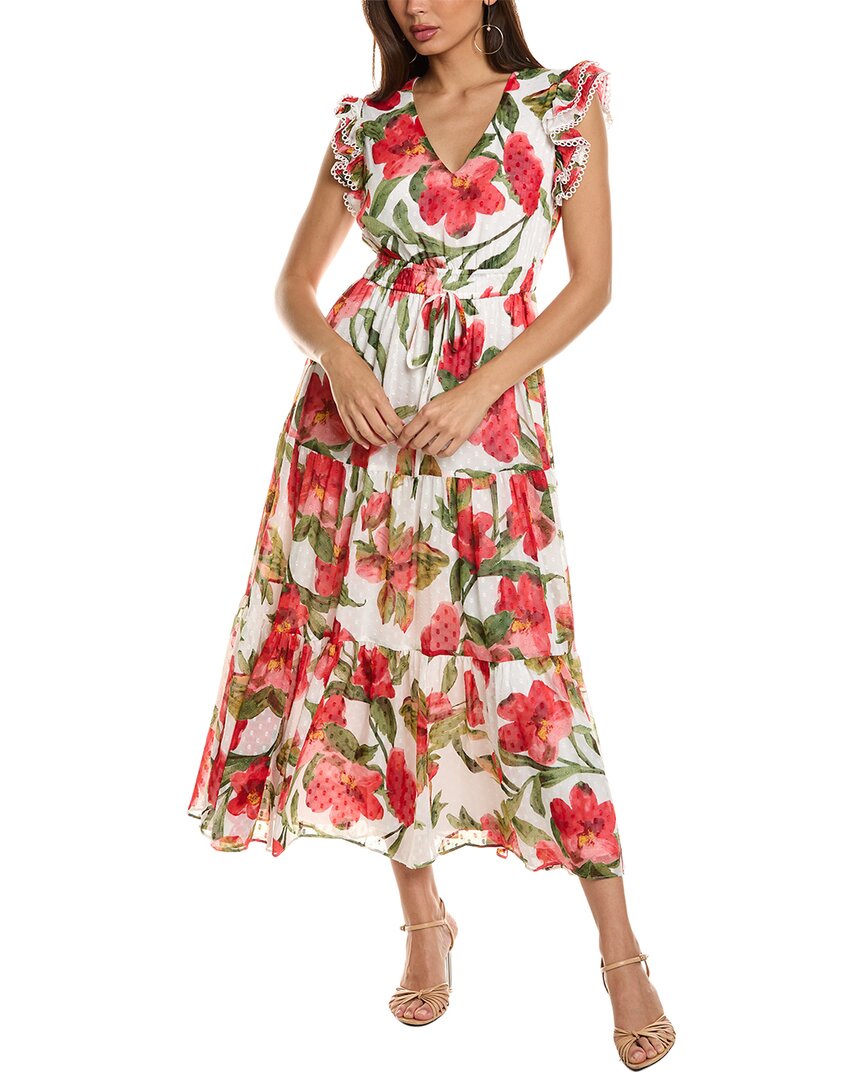 

Платье макси на завязках Anne Klein, белый