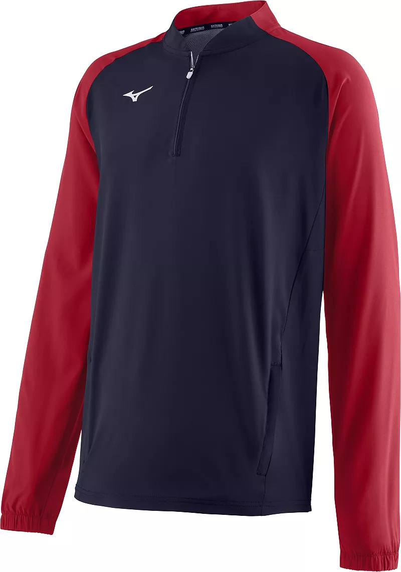 

Мужская куртка для ударов Mizuno с длинным рукавом, темно-синий/красный