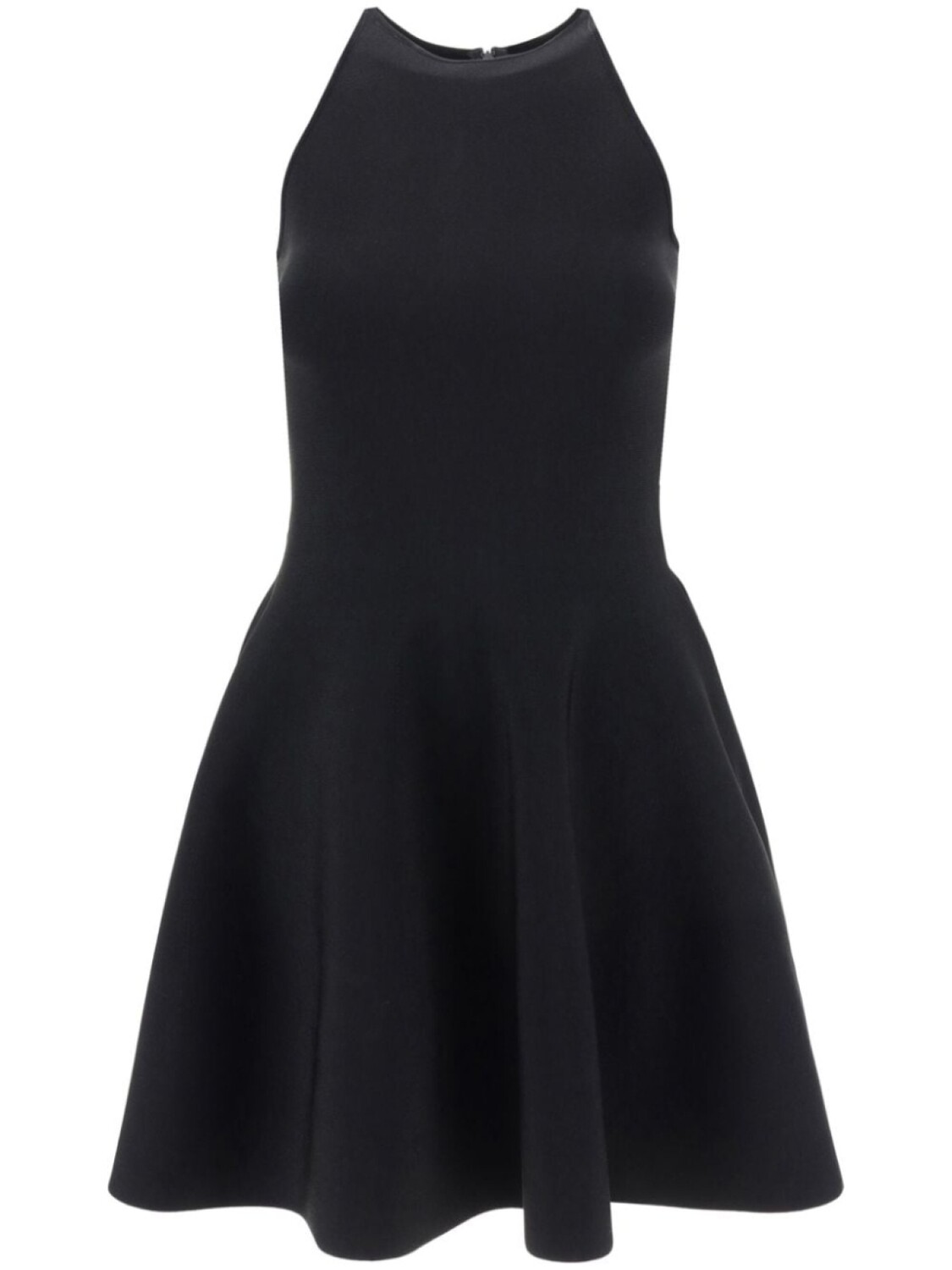 

Платье-мини Alexander McQueen из тонкого трикотажа, черный