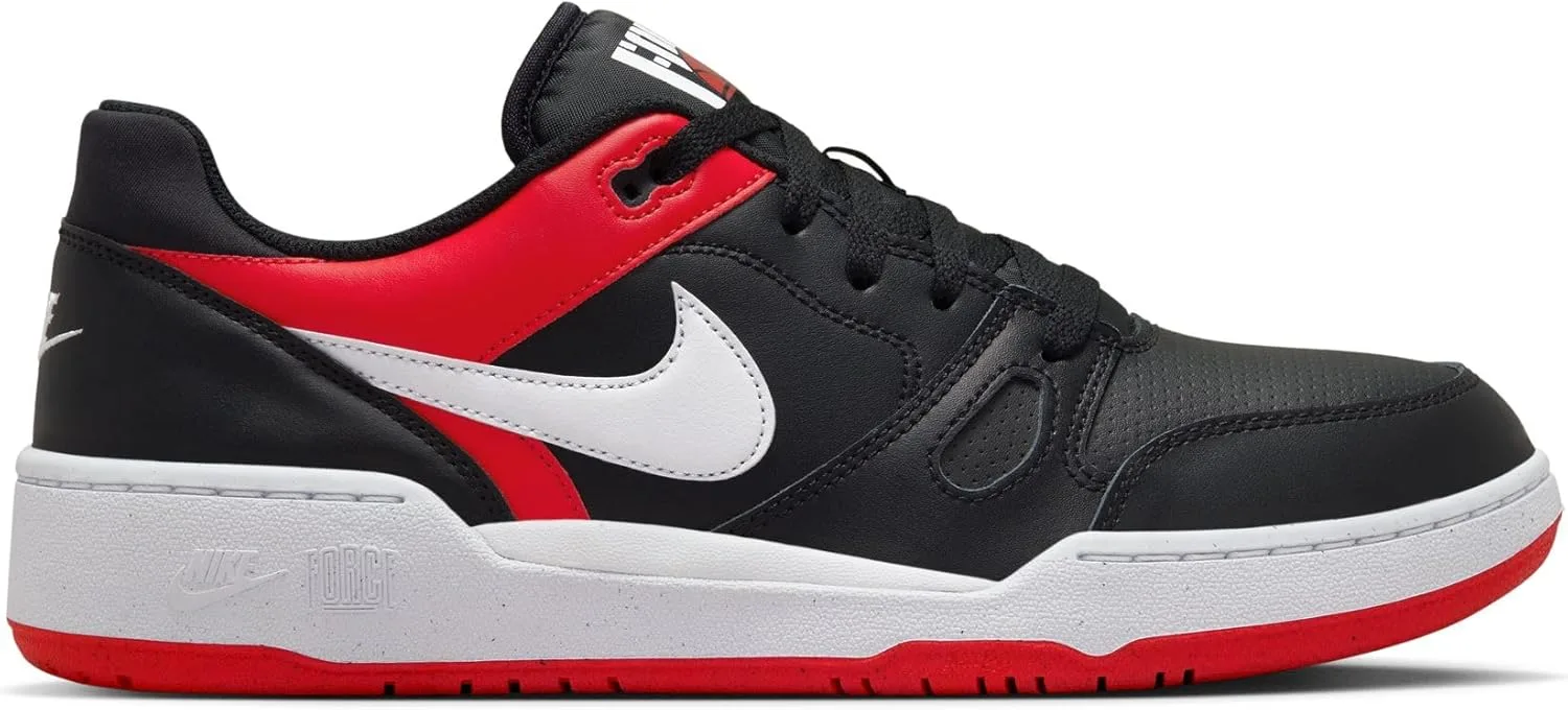 Мужские низкие кроссовки Nike Full Force FB1362, белый/черный/красный — фото 2