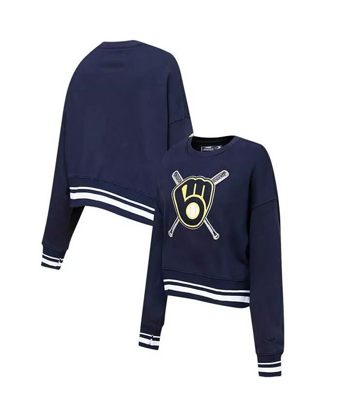 

Женский темно-синий пуловер Milwaukee Brewers Mash Up свитшот Pro Standard