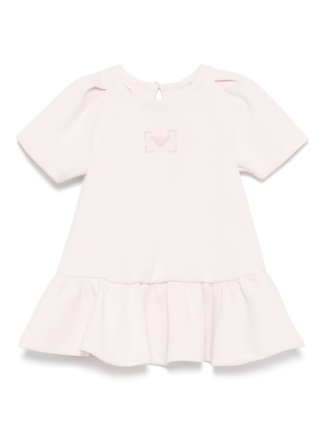 

Emporio Armani Kids платье с вышитым логотипом, розовый