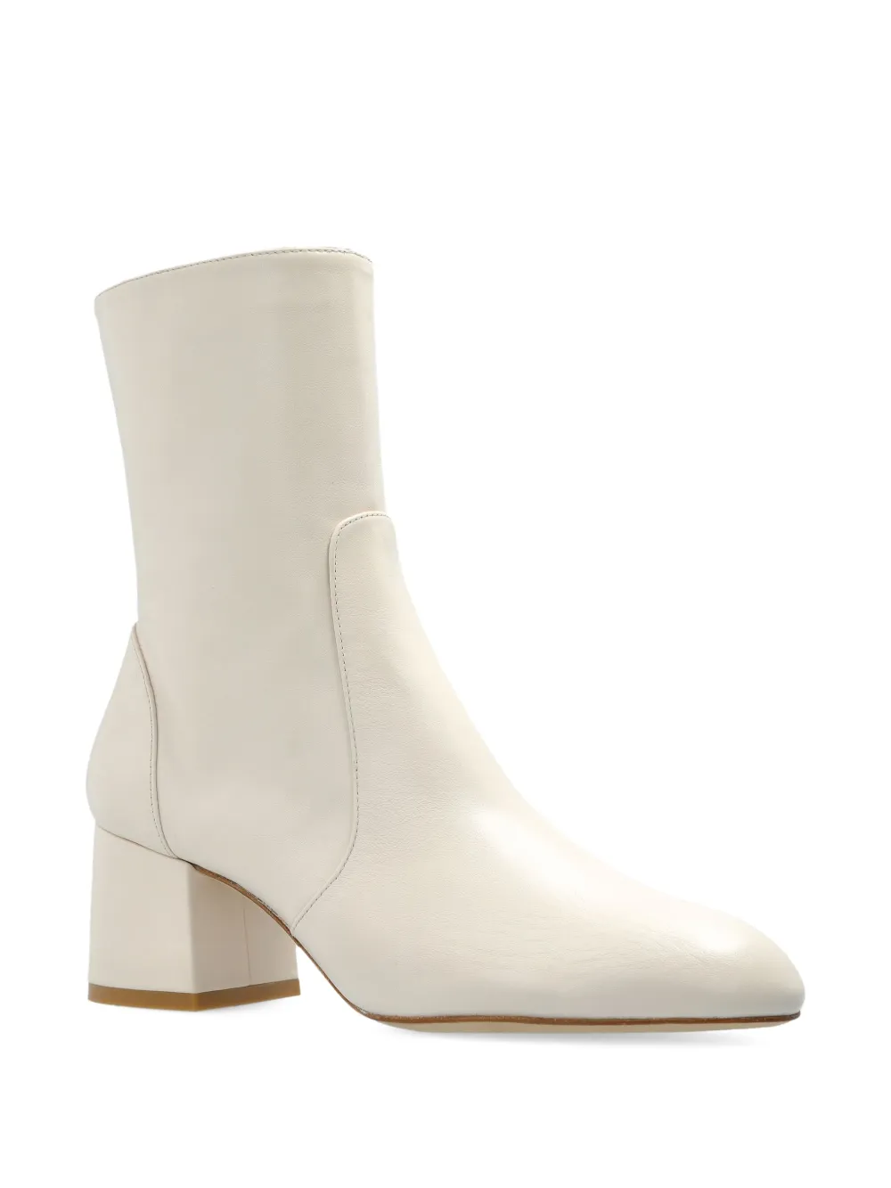 Ботильоны на каблуке Stuart Weitzman, белый — фото 2