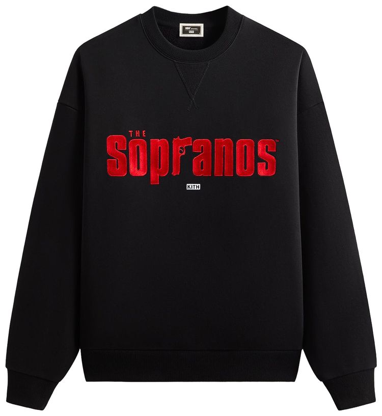 

Свитшот Kith For The Sopranos Main Logo Nelson Crewneck, черный