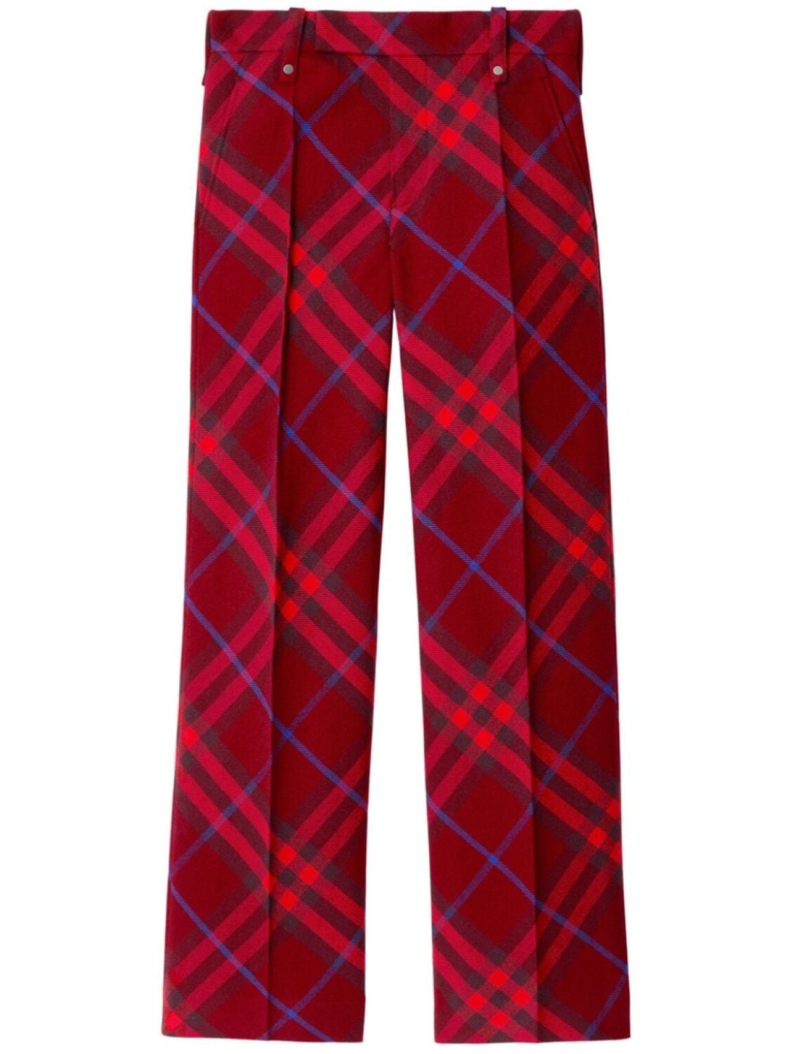 

Брюки прямого кроя в клетку Burberry, красный