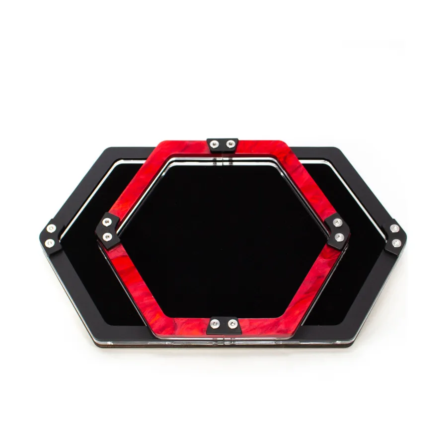 

Двойной карманный лоток для игральных костей (красный), Dice Trays (C4 Labs)