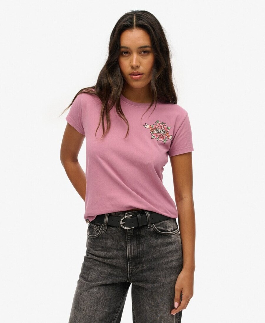 

Футболка Superdry Shirt, светло-розовый