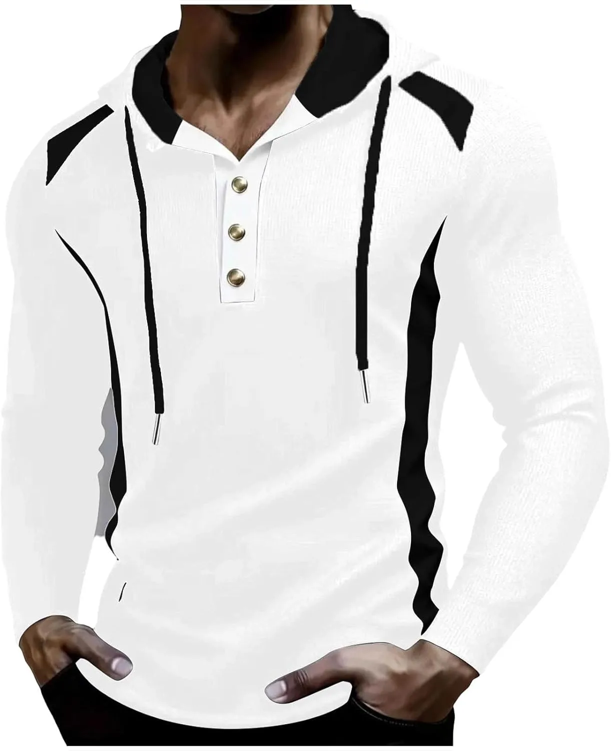 

Xiaojmake мужская спортивная толстовка с капюшоном, цветной воротник