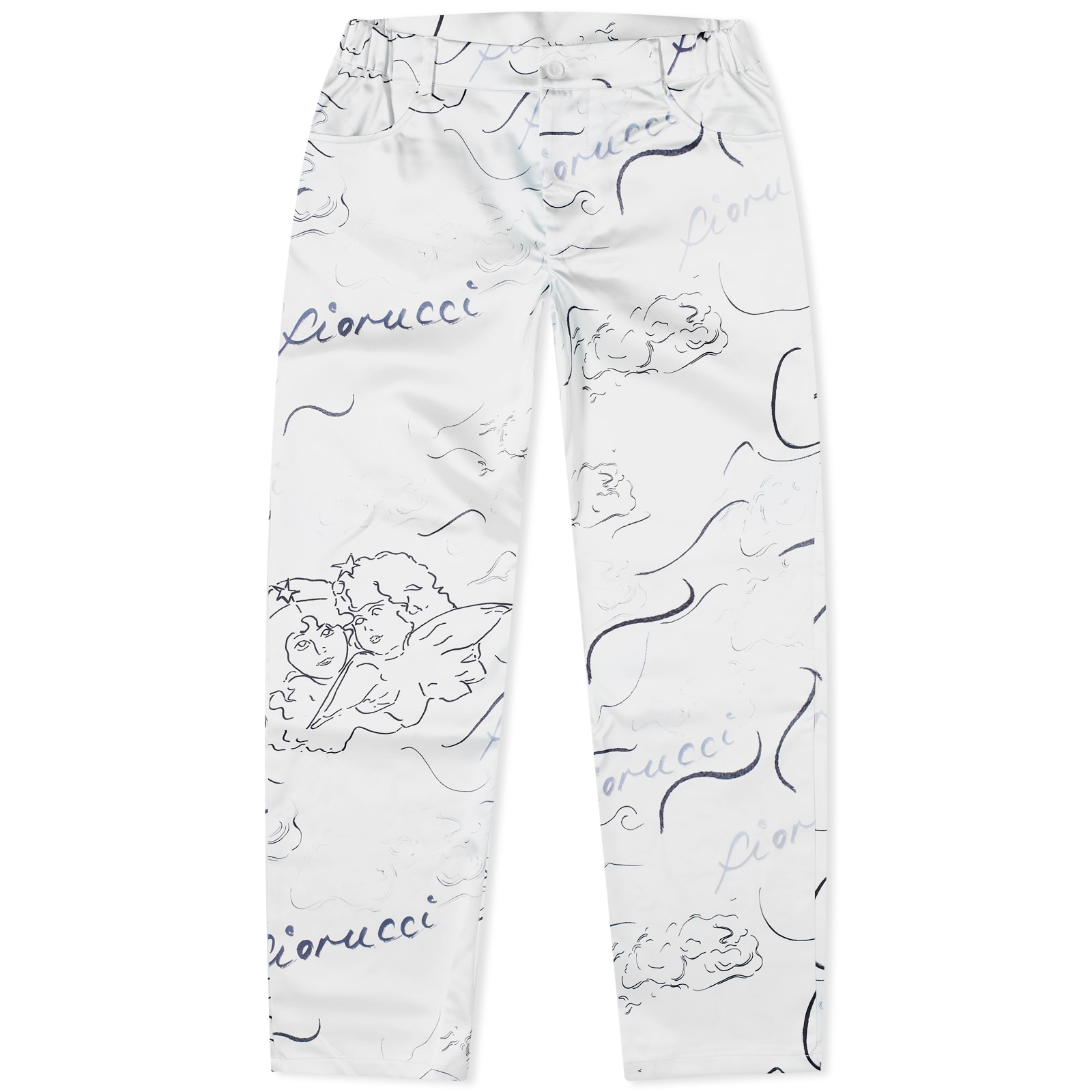 

Брюки Fiorucci Sketch Angel Trousers, белый