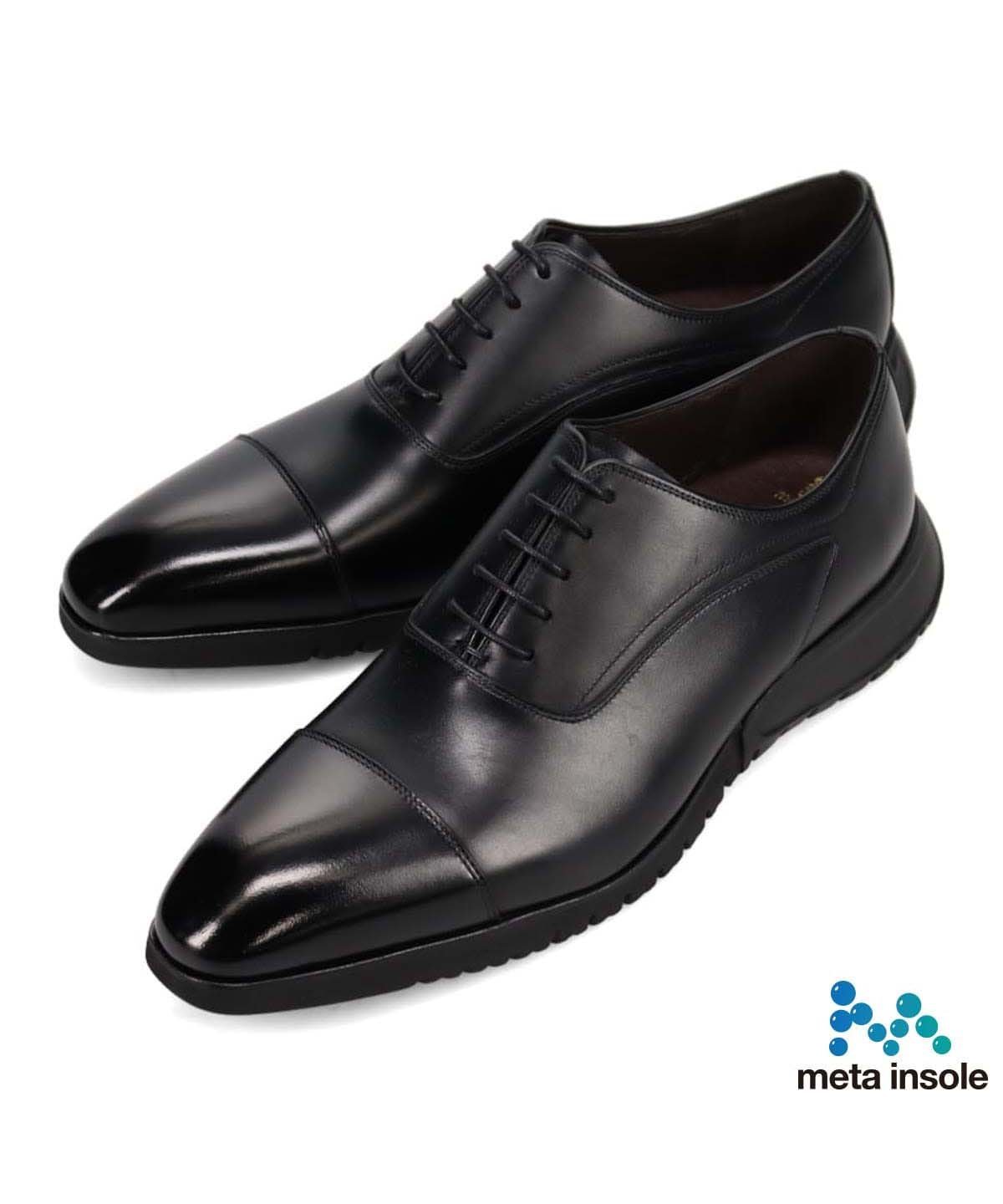 Реабилитационные туфли Madras, туфли Inner Wing Straight Tip Dress Shoes. Madras, black