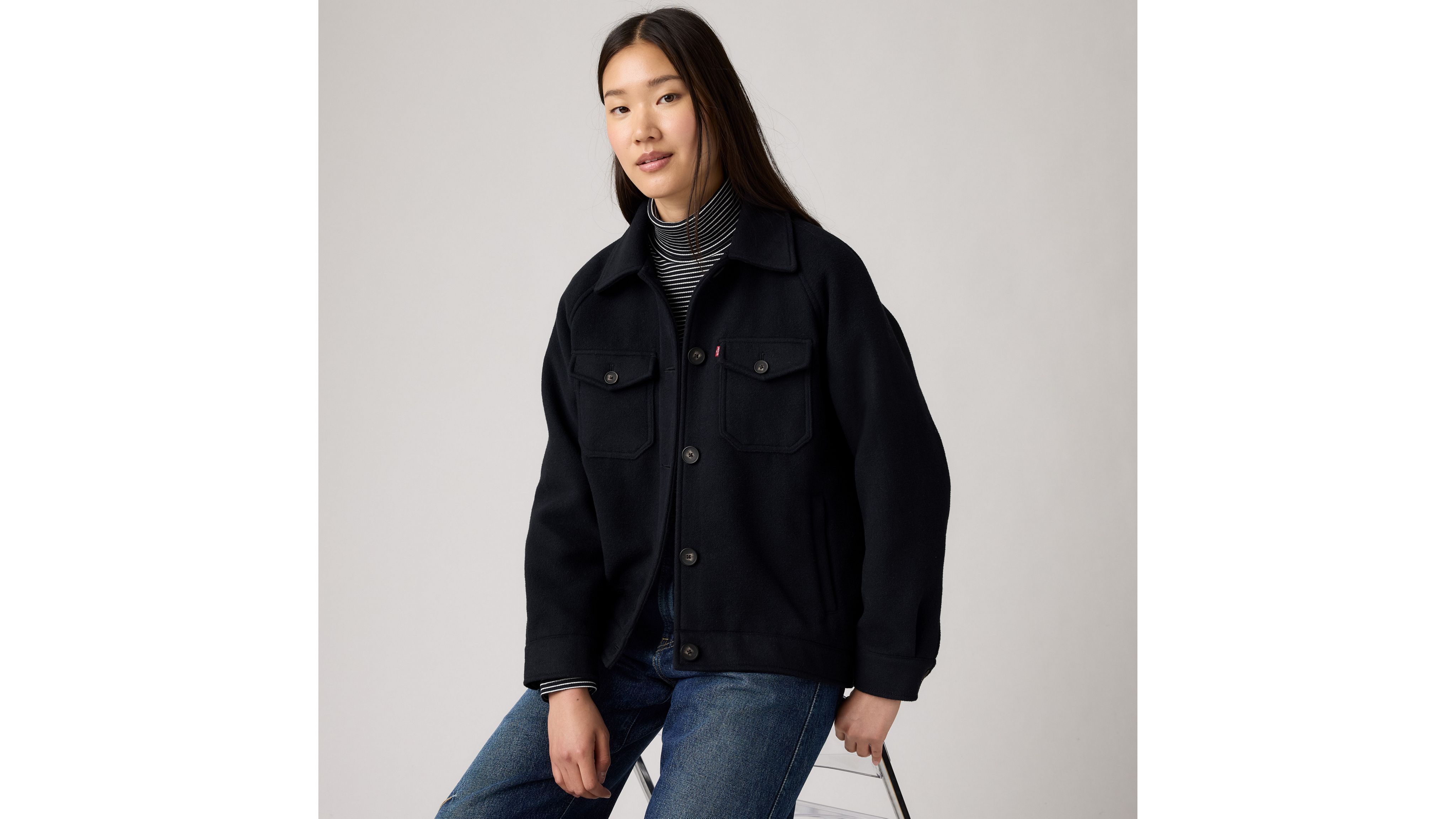 

Куртка-рубашка с рукавами реглан Levi's, Navy - Blue