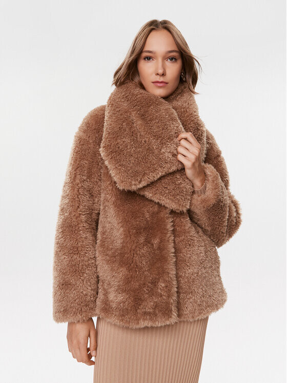 

Шуба стандартного кроя Guess, коричневый