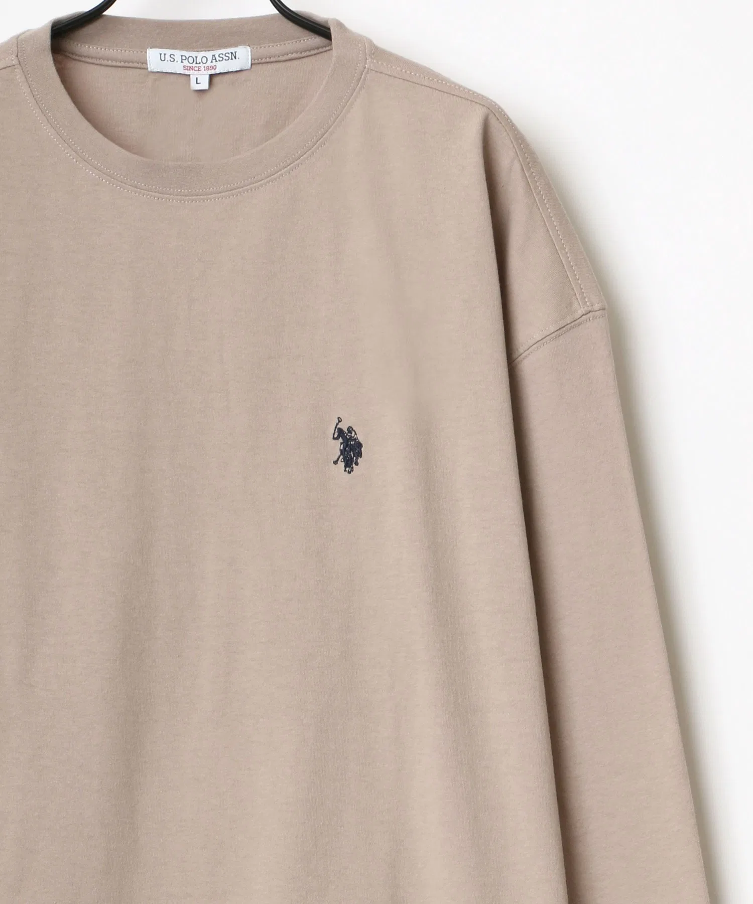 Унисекс футболка с вышивкой логотипа U.S. POLO ASSN. чёрная — фото 4
