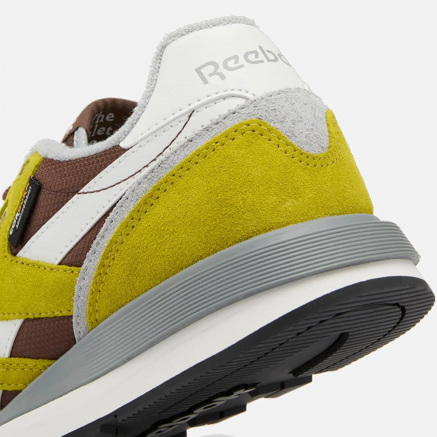 Кроссовки Reebok Unisex Classic Nylon 89, коричневый/салатовый — фото 2