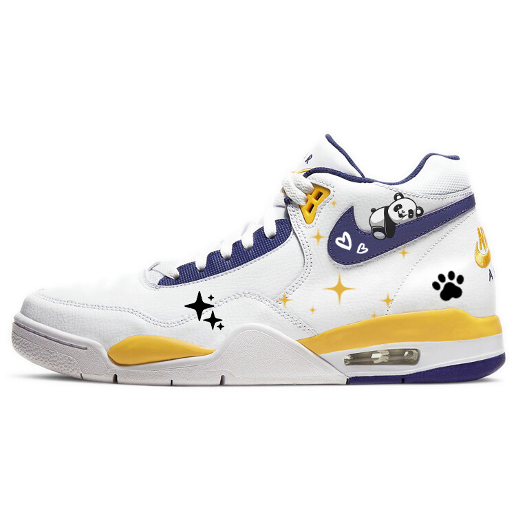

Кроссовки Nike Flight Legacy Vintage Basketball Shoes Men Mid-top Yellow/White, желтый