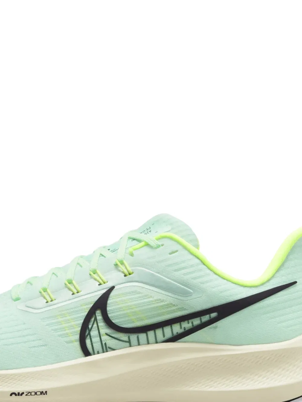 Кроссовки Zoom Pegasus на шнуровке Nike, зеленый — фото 2