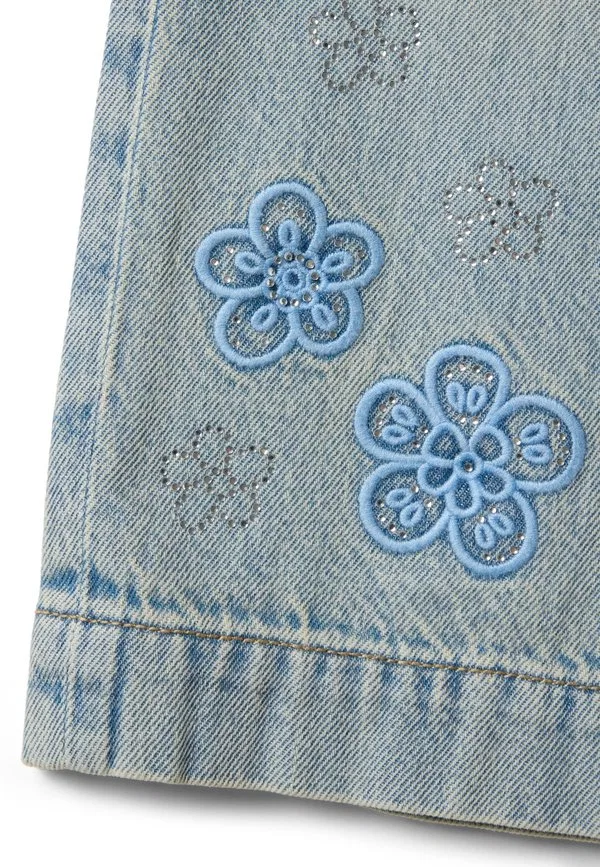 Джинсы свободного кроя с вышивкой Ovs, Light Blue — фото 4