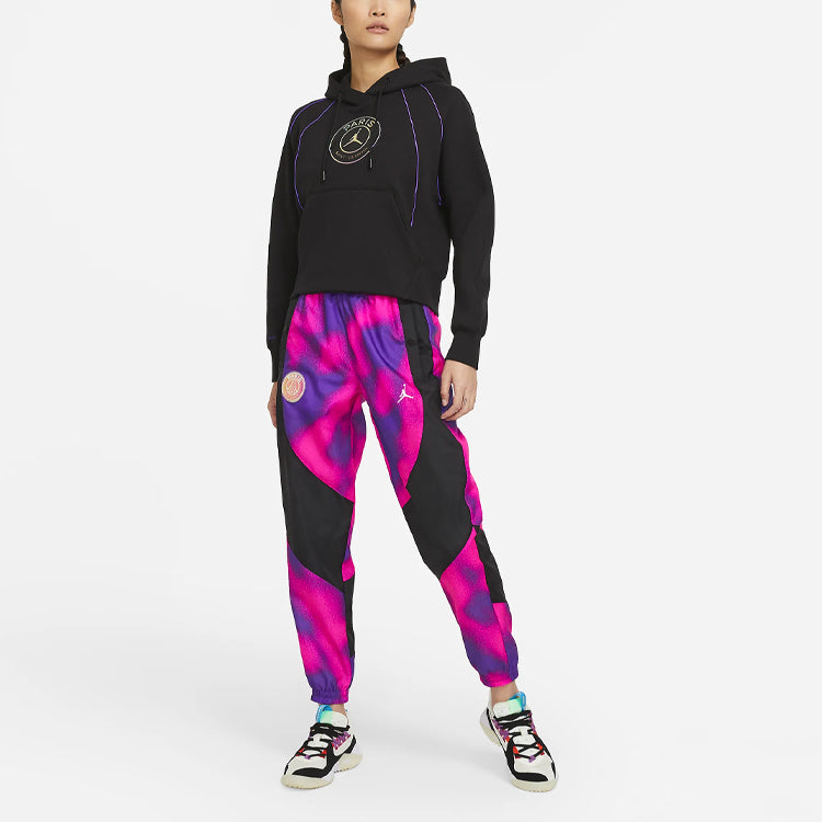 (WMNS) Air Jordan Paris Saint-Germain Loose Hoodie Black — фото 3