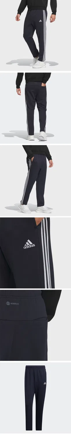 Мужские спортивные брюки Adidas 3S Doubleknit, тёмно-синие — фото 4